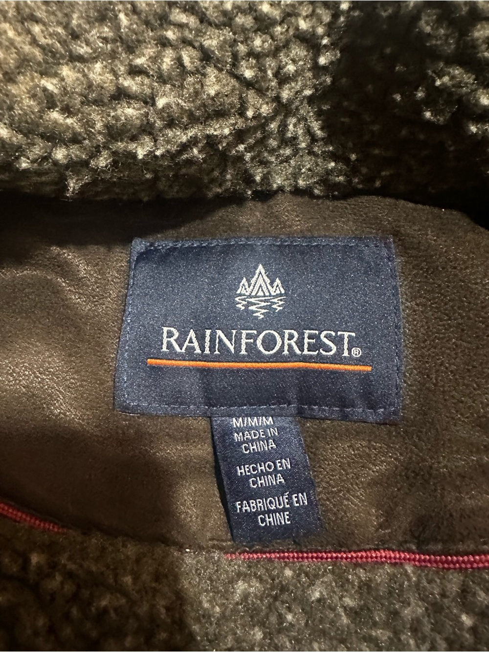 RAINFOREST Nubuck Sherpa Lined Micro Suede Vest Timber Brown M - Picture 8 of 11